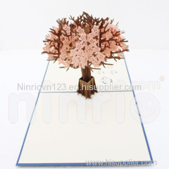 Cherry blossom 3d pop-up card