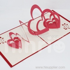 Heart 3d pop-up card