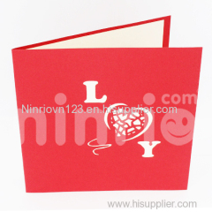 Heart 3d pop-up card