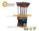 Promotion Broom Cardboard Display Stands Pantone And CMYK Color