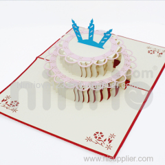 Birthday cake 3d pop-up card