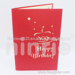 Birthday cake 3d pop-up card