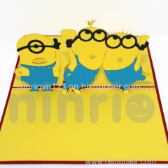 Minion 3d pop-up card