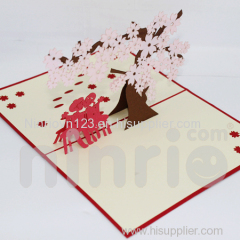 Wedding cherry 3d pop-up card