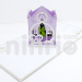 Wedding in church 3d pop-up card