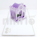 Wedding in church 3d pop-up card