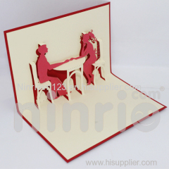 Dating 3d pop-up card