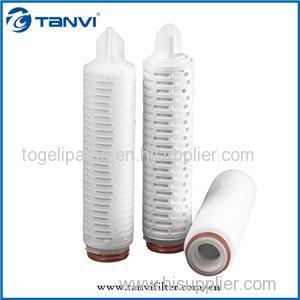 Industry Depth Water/Fluid PP Pleated Filter Cartridges For Pre Filteration
