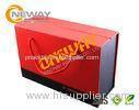 Black And Red Custom Printed Gift Boxes With Magnetic Closing