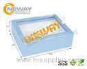 Makeup Set Cosmetic Packaging Boxes With Tray / Coated Paper