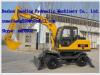 2017 Hot sale small wheel excavator machine in China with competitive price