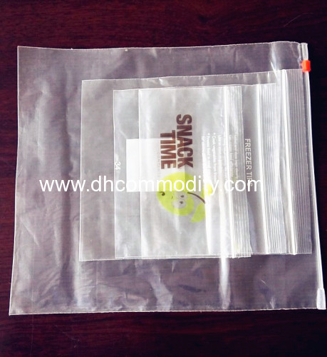 zip lock bags/self seal bags/snack bags/stand up pouch/PE zipper bags/