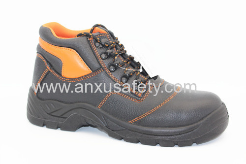 split emboss leather nd pu/pu outsole safety boots