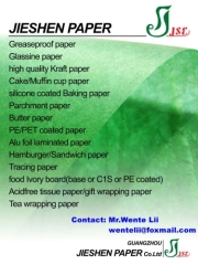 40gsm food wrapping use white glassine paper size 787*1092mm