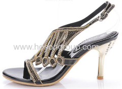 Stiletto heel open toe ladies dress sandals