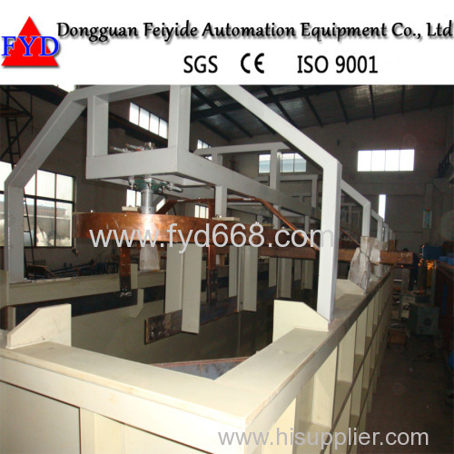 Feiyide Single Kind Rack Plating Production Line for Nickel Chrome Plating with Best Price