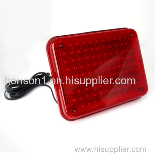 Amber Blue Red LED Big Grille Vehicle Square Warning Light For Vehicle