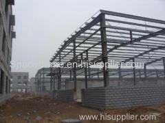 Light steel structure building prefab workshop factory