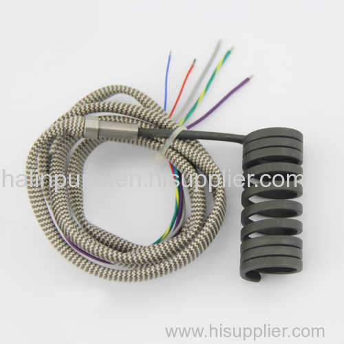 Electric hot runner heater coil heating element heater with J thermocouple