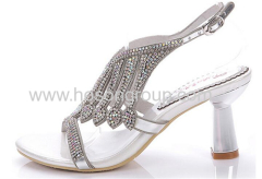 Ladies speical heel rhinestone sandals