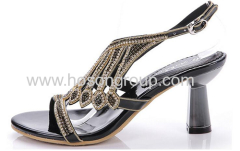 Ladies speical heel rhinestone sandals