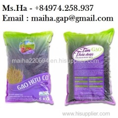 Organic Black Grain Rice From Vietnam For Sale With High Quality