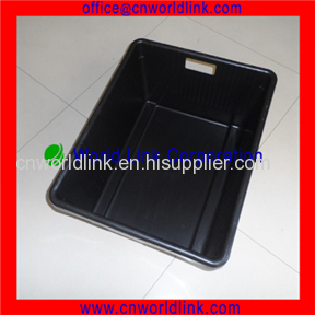 Top Quality With Lid Stackable Moving Plastic Solid Crate