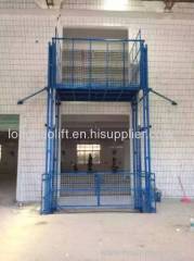 guide rail cargo lift platform