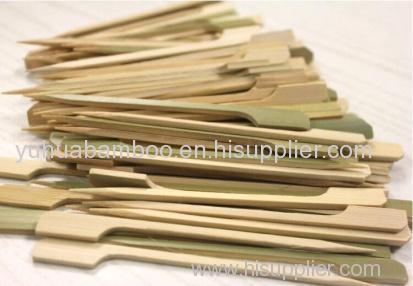 Disposable Natural Round Bamboo BBQ Sticks For Beef