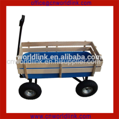 Hot sales big kids wood foot hand garden wagon