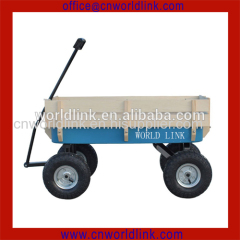 Hot sales big kids wood foot hand garden wagon