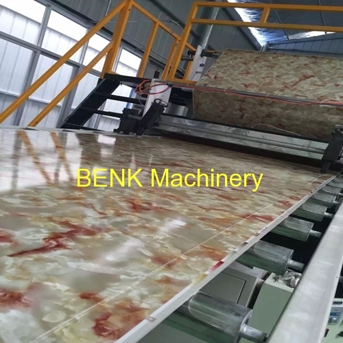 Faux PVC marble sheet extrusion machine line