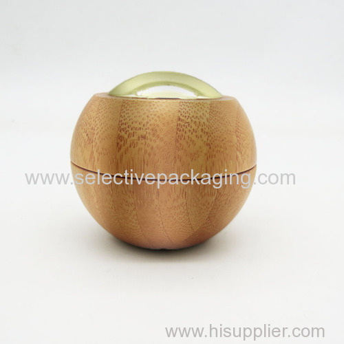 50G BAMBOO APPLE JAR WITH SPOON