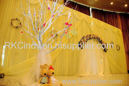 event wedding aluminum backdrop stand pipe drape used stage curtains for sale