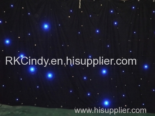 led curtains for stage curtain design ideas RGB star curtain supplier