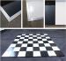 black and white weddings dance floor