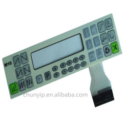 lcd display push button membrane switch