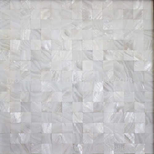 seamless square freshwater shell mosaic tile