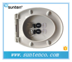 Oval Shape Closed Front Urea Material Soft Close Toilet Seat