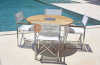 HaoMei outdoor furniture table and chair teak set