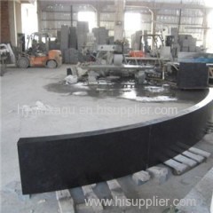 Curved Black Granite For Hall Of Gallery