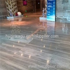 Polished Teakwood Tile&Stone Column For Hotel Lobby Interior Decoration