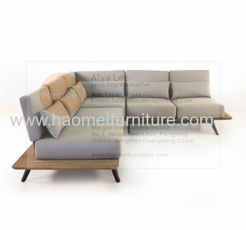 HaoMei outdoor furniture sofa set teak