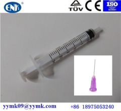 ENK superior quality single use syringes 3ml slip tip with 23g 1