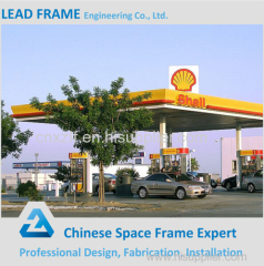 Safety Steel Frame Structure Prefabricated Gas Station