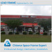 Prefab steel structure gas station canopy with competitive price