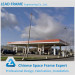 Prefab steel structure gas station canopy with competitive price