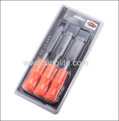 Wood Chisel 3pcs/set Size: 12-19-25mm with orange color plastic handle