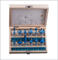 Wood Router Bits 12pcs/set type D 1/4