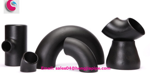 Butt welded pipe fittings with material carbon steel